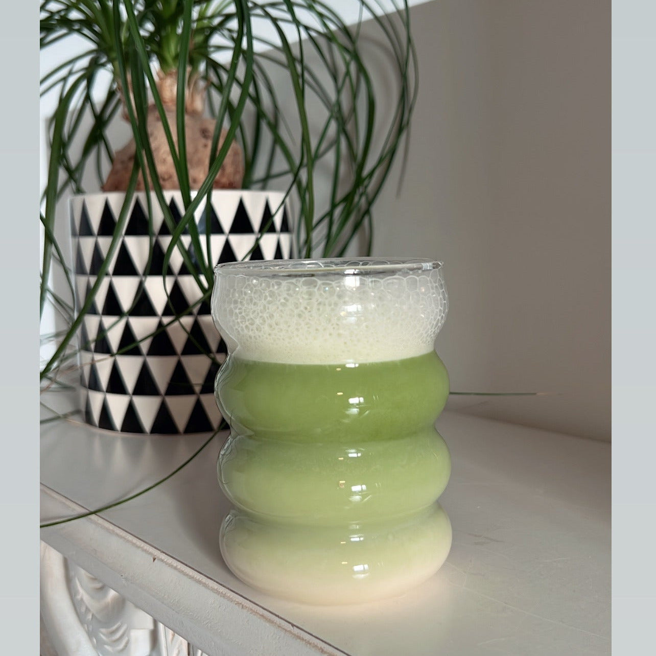 matcha latte au lemongrass
