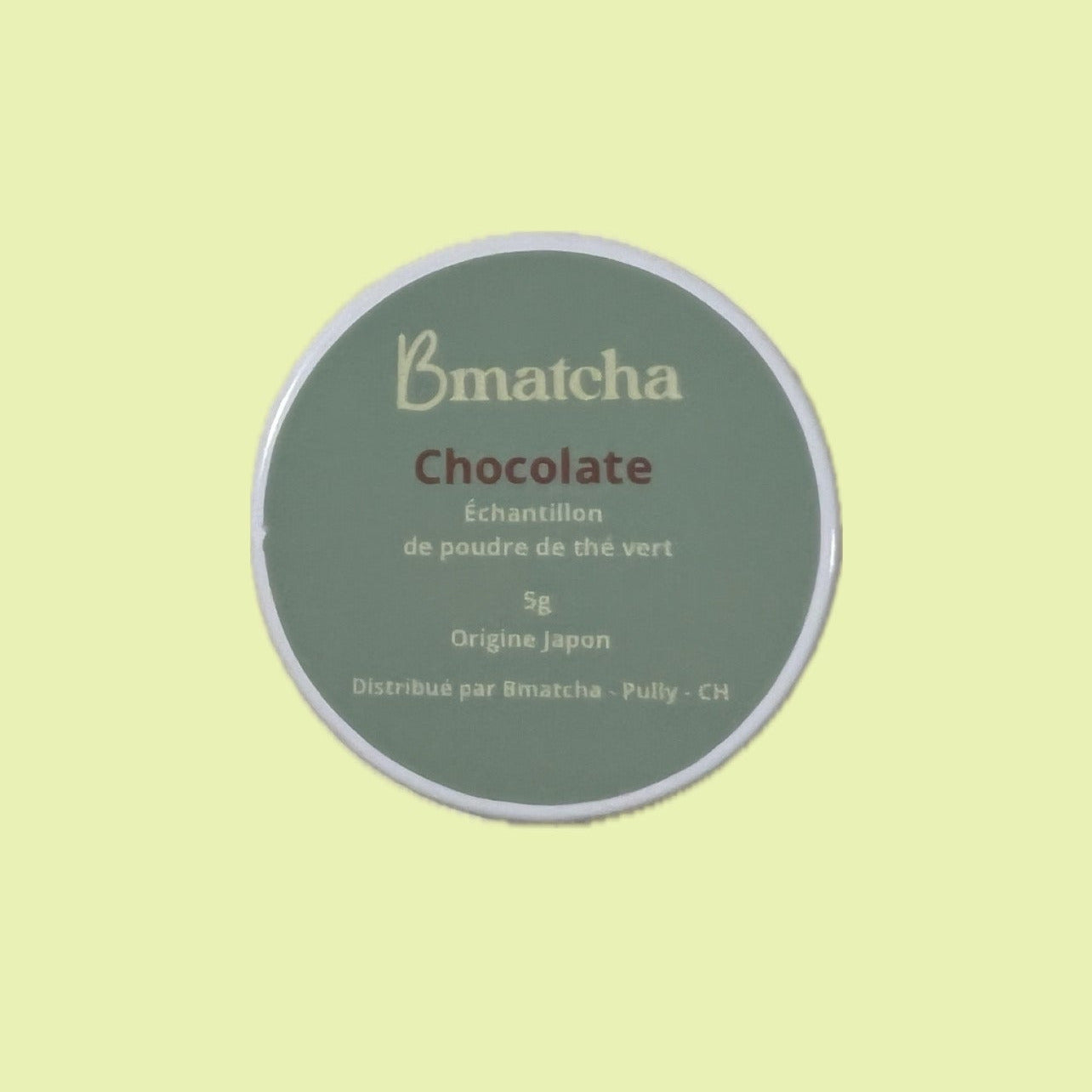 echantillon matcha aromatisé chocolat bmaycha