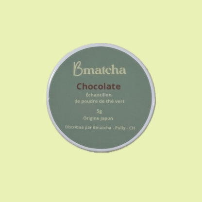 echantillon matcha aromatisé chocolat bmaycha