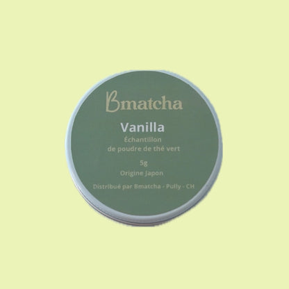 echantillon matcha aromatisé vanille bmaycha